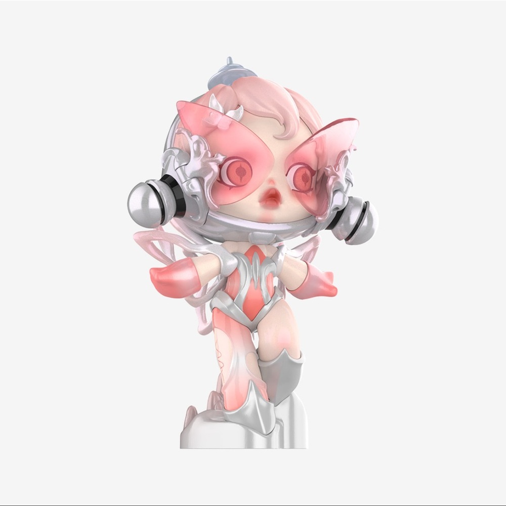 Pop Mart Skullpanda The Sound Series Figures Ecstasy Pink Silver Figurine
